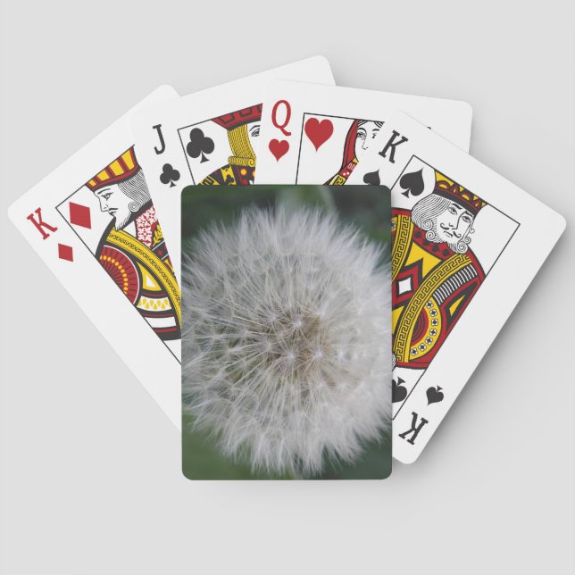 Seeding Dandelion Flower Playing Cards Spielkarten (Rückseite)