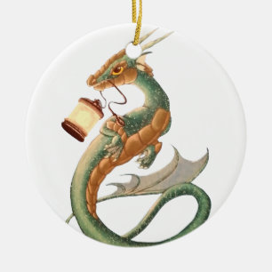 Seedrache Keramik Ornament