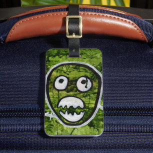 Seedy Pete Skull Odd Whimsical Monster Art Quirky Gepäckanhänger