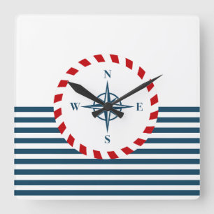 Seeentwurf Quadratische Wanduhr