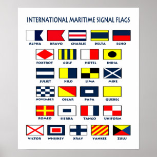 Seefahnen. International Signes Poster