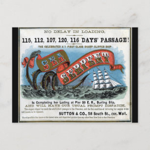 Seefahrer-Clipper-Segeln Postkarte