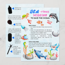 SeefahrerFun Ocean Protector Scavenger Hunt Card Einladung