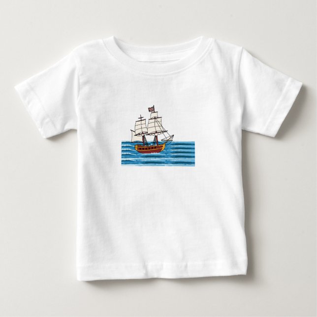 Seefahrt Baby T-shirt (Vorderseite)