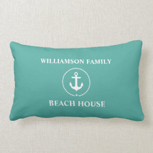 Seefamilienname-Strand-Haus Lendenkissen