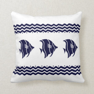 Seefische an der weißen Küste von PILLOW Kissen