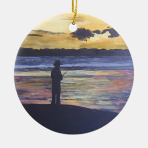 Seefischen Keramik Ornament