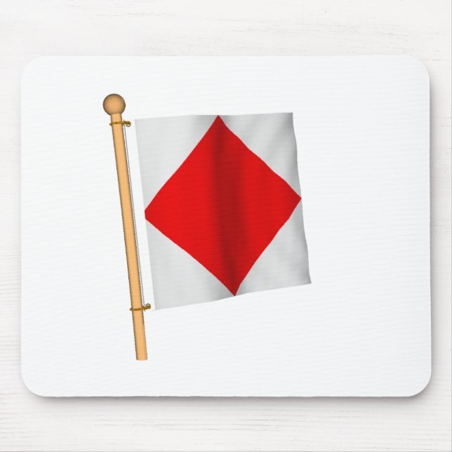 Seeflagge 'F Mousepad (Vorne)