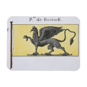 Seeflagge mit dem Greif-Emblem, das de Rost Magnet