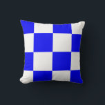Seeflagge N — November Kissen<br><div class="desc">Diese Meeresflagge repräsentiert den Buchstaben N (genannt "November") in ICS (Internationaler Signalcode) und den Seestandards der NATO. Es kann mit anderen Flags verwendet werden, um eine Nachricht zu schreiben. In der ICS kann ein Single N-Flag "Negativ" oder "Nein" gemein werden. Die N-Flagge kann mit anderen Flaggen für bestimmte Kurznachrichten kombiniert...</div>