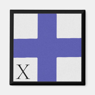 Seeflaggen-Magnet-Alphabet-Buchstabe X Magnet