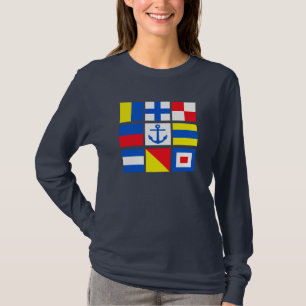 Seeflaggen-Shirt - wählen Sie Art u. Farbe T-Shirt
