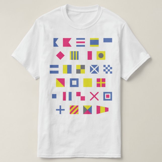 Seeflaggen-T - Shirt (Design vorne)