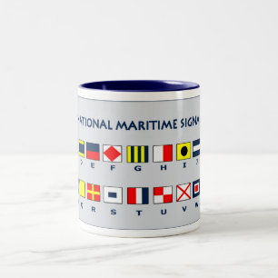 Seeflaggen Zweifarbige Tasse