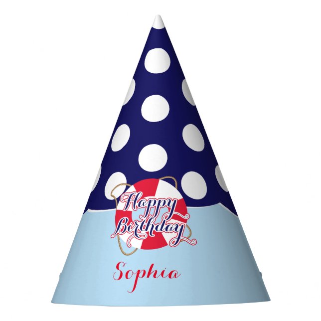 Seegeburtstag, Party Partyhütchen (Vorderseite)