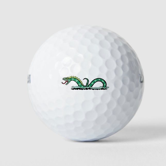 Seegefahrene Golfball (Vorderseite)