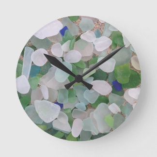 Seeglas vom Ozean Runde Wanduhr