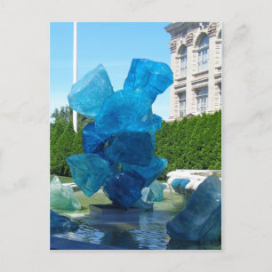 Seeglaßstatue Postcard Postkarte