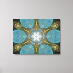 SeeglasWellness-Centermandala-Leinwand Leinwanddruck