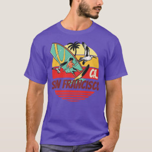 Seegras-Seegras-Windsurfen San francisco Vintage S T-Shirt