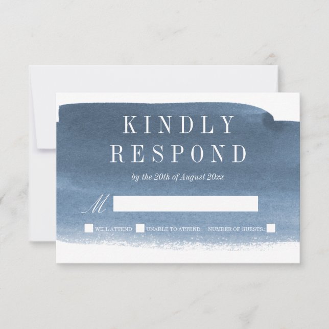Seehafen Fog Wedding | UAWG | RSVP Karte (Vorderseite)