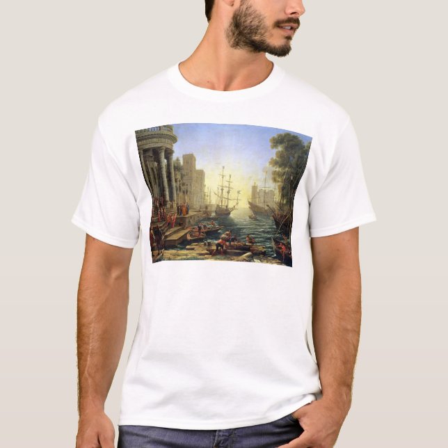 Seehafen mit der Einschiffung von St Ursula T-Shirt (Vorderseite)