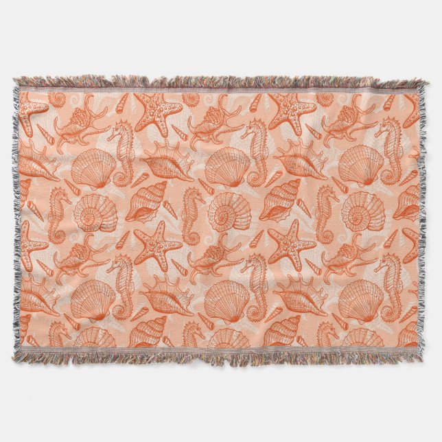 Seehand gezeichnetes Muster Decke (Vorderseite)