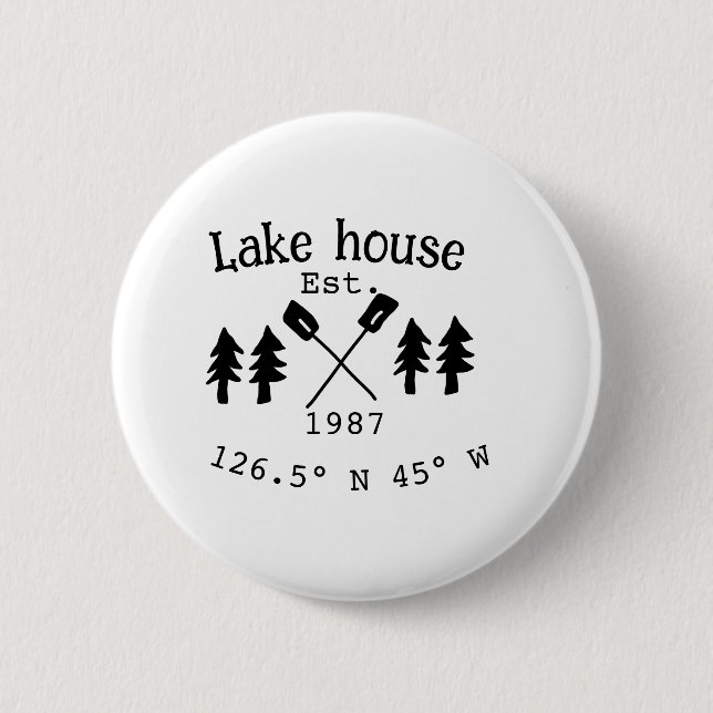 Seehaus wird gemietet. Datum Jahr benutzerdefinier Button (Vorderseite)