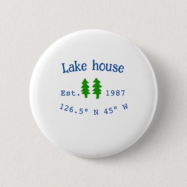 Seehaus wird gemietet. Datum Jahr benutzerdefinier Button (Vorderseite)