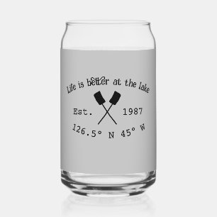 Seehaus wird gemietet. Datum Jahr benutzerdefinier Dosenglas