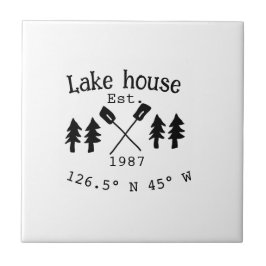 Seehaus wird gemietet. Datum Jahr benutzerdefinier Fliese