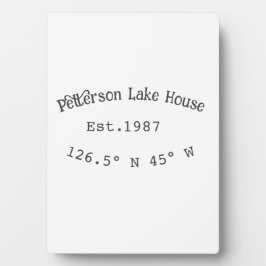 Seehaus wird gemietet. Datum Jahr benutzerdefinier Fotoplatte