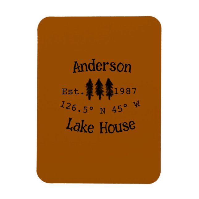 Seehaus wird gemietet. Datum Jahr benutzerdefinier Magnet (Vertikal)