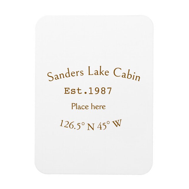 Seehaus wird gemietet. Datum Jahr benutzerdefinier Magnet (Vertikal)