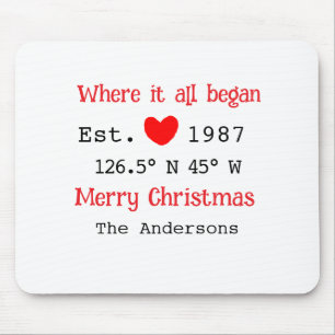 Seehaus wird gemietet. Datum Jahr benutzerdefinier Mousepad