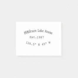 Seehaus wird gemietet. Datum Jahr benutzerdefinier Post-it Klebezettel