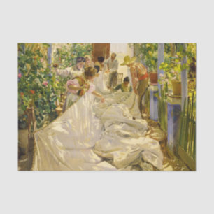 Seeing the Sail, 1896 von Joaquin Sorolla Seidenpapier
