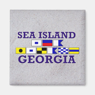 Seeinsel-Seeflagge - Sandy-Magnet Magnet