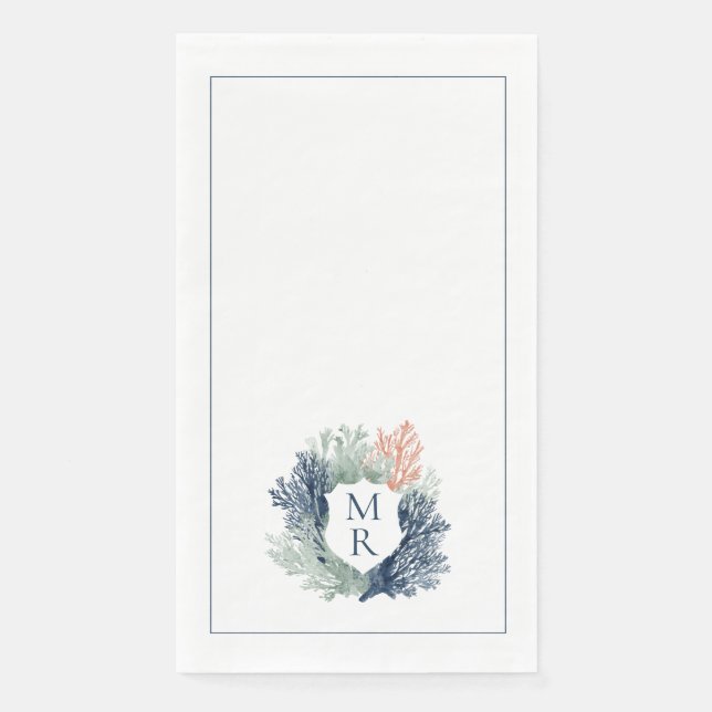 Seejacht mit Seefahrzeug Serviette (Vorderseite)