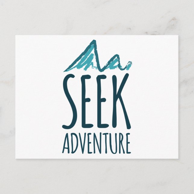 Seek Adventure Postkarte (Vorderseite)