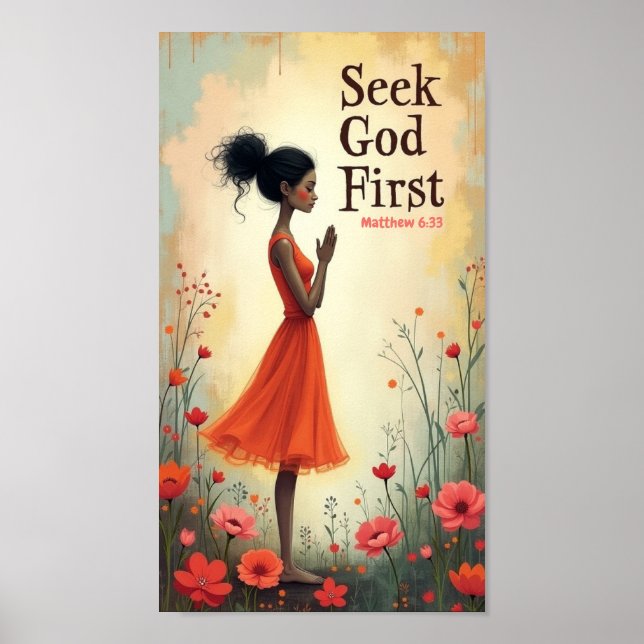 Seek God First Poster (Vorne)