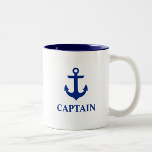 Seekapitän Anchor Zweifarbige Tasse