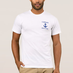 Seekapitän Boat Name Anchor T-Shirt
