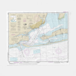 Seekarte der Bucht von Pensacola 11383 Fleecedecke