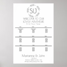 Seekarte für Minimalistische Wraath-Hochzeiten