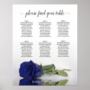 Seekarte für Navy Blue Rose 6 Poster