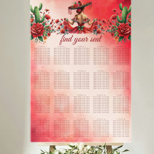 Seekarte im mexikanischen Stil Poster