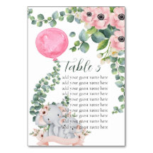 Seekarte Rosa Ballon Eukalyptus Elephant