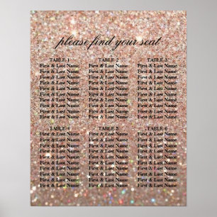 Seekarte - Rose Gold Glit Fab Poster