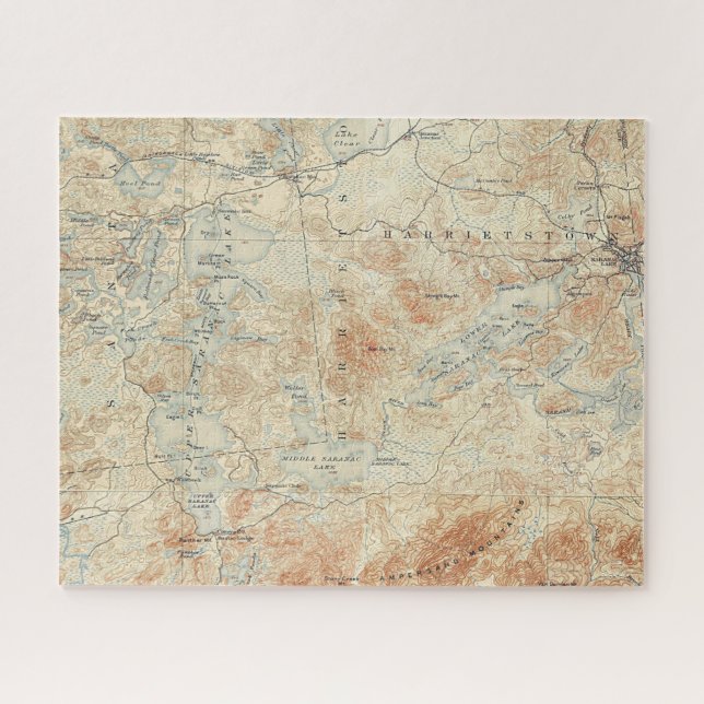 Seekette Saranac (Untere, Mittel- und Obere Seen) (Horizontal)